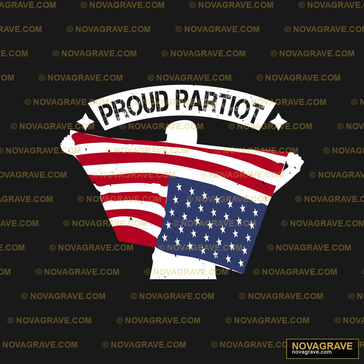 A Flag With Stars And Stripes Patriotic Military - DTF Ontwerp