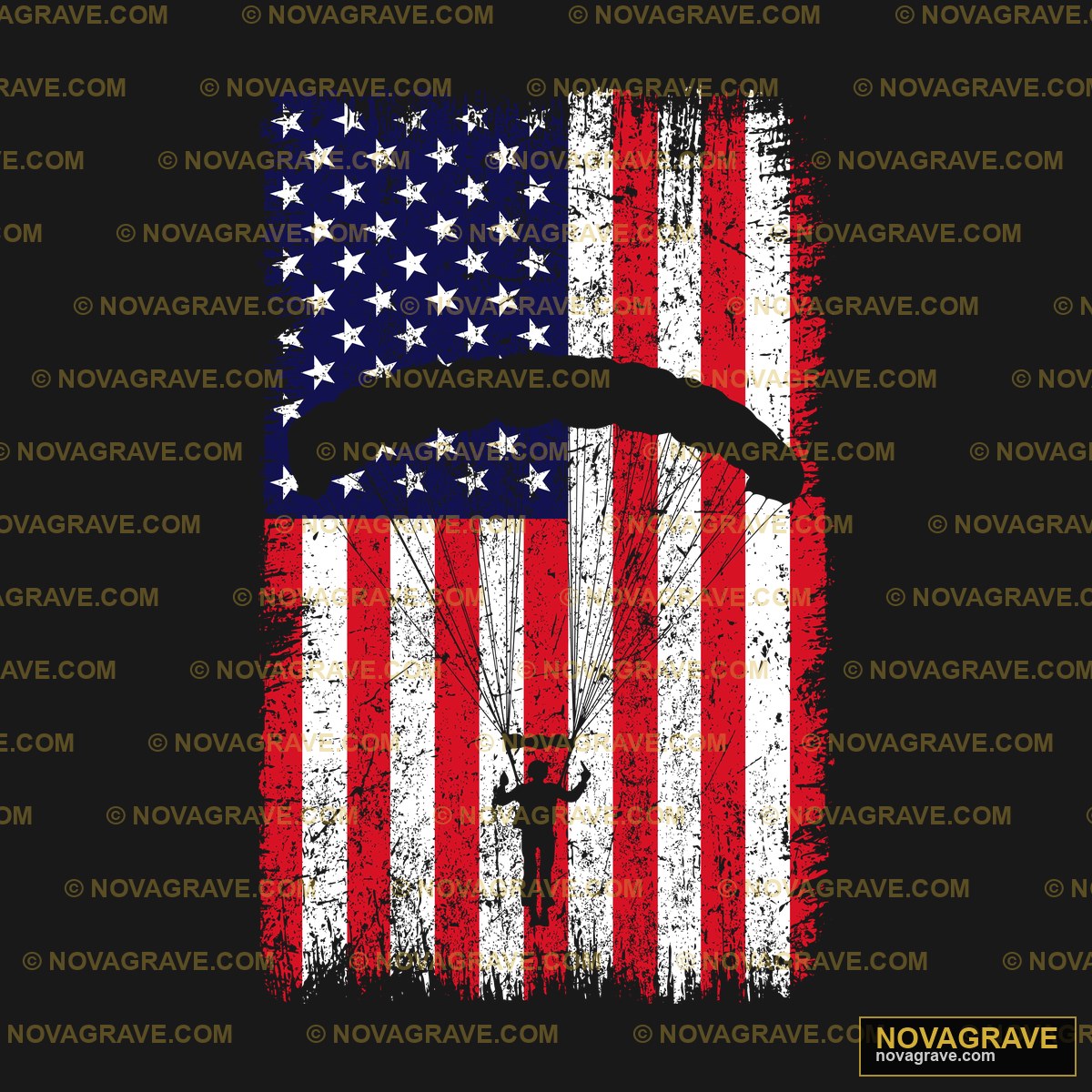 A Flag With The Word Usa On It Patriotic Military - Design DTF