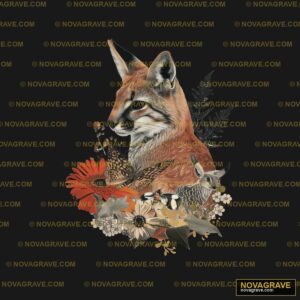 A Fox Surrounded By Flowers And Birds Animals Wildlife - Design DTF
