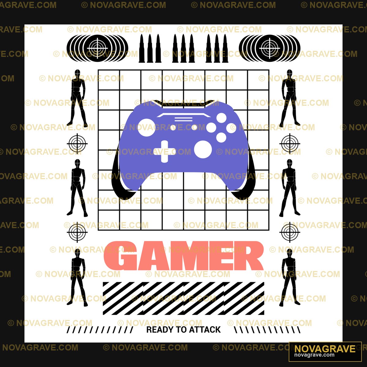 A Game Controller With The Word Gamer On It Other Designs - Design DTF