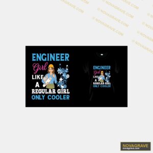 A Girl With A Blue Shirt And A White Shirt Wi Professions - DTF Transfer Design