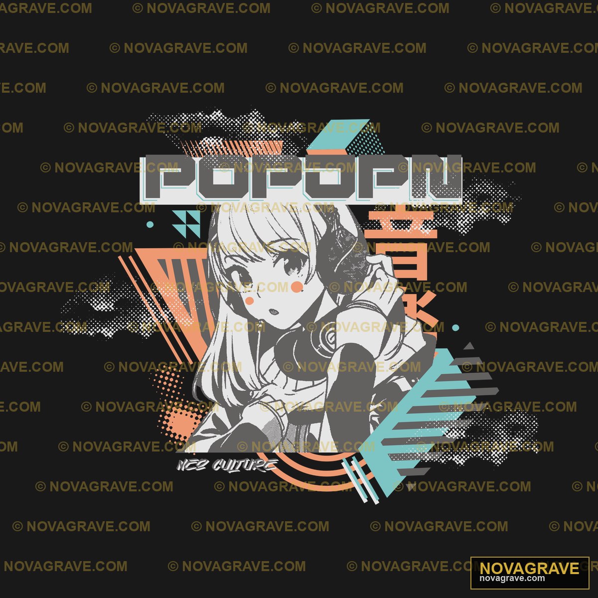 A Girl With Headphones And A Microphone In He Music Culture 2 - DTF Ontwerp