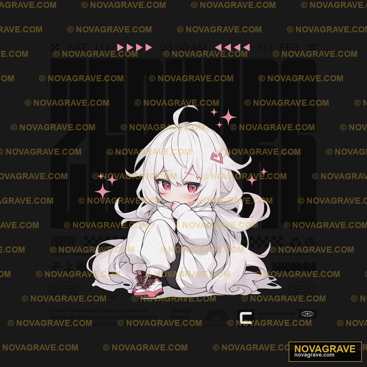 A Girl With Long White Hair And A Black Backg Religious Spiritua - DTF Ontwerp