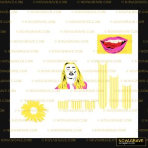 A Graphic Of A Woman With Long Hair And A Smi Animals Wildlife - DTF Ontwerp