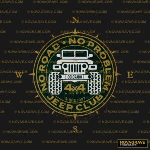 A Green Jeep With The Words Jeep And Jeep Typography Slogans - DTF Transfer Design