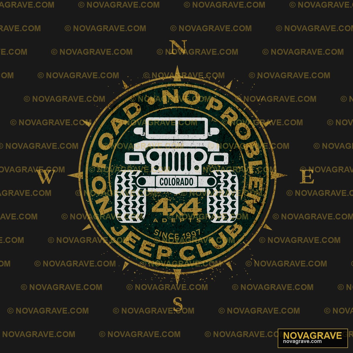 A Green Jeep With The Words Jeep And Jeep Typography Slogans - DTF Ontwerp