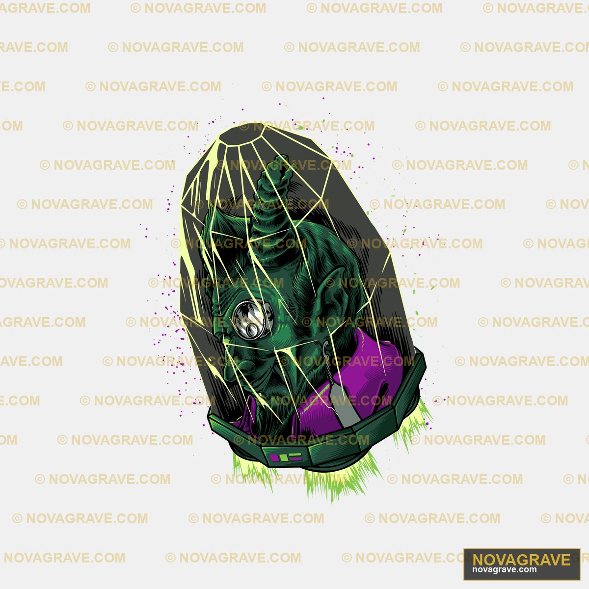 A Green Lanterner With A Purple And Yellow Li Other Designs - DTF Ontwerp