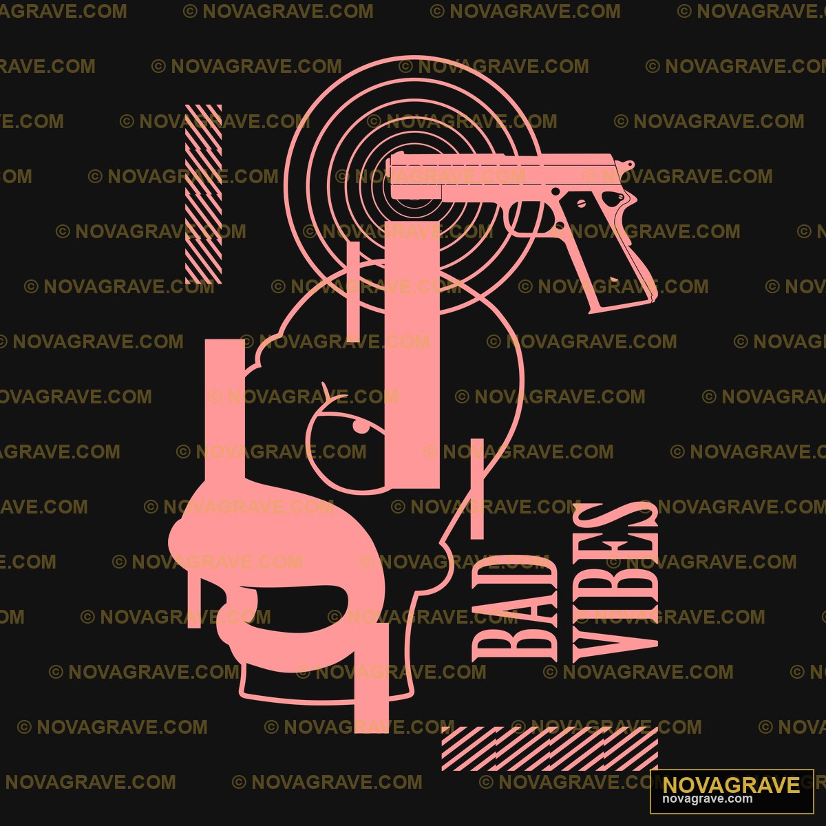 A Gun And A Gun In The Middle Of A Gun Other Designs - DTF Transfer Design