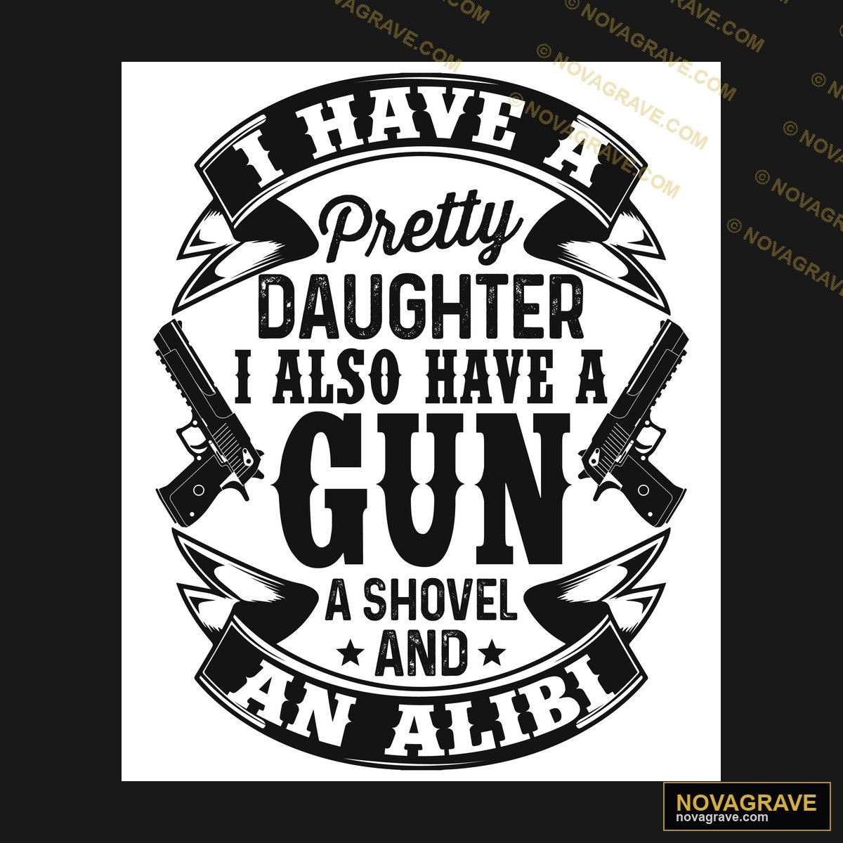 A Gun And Gun Shop Logo Other Designs - Design DTF