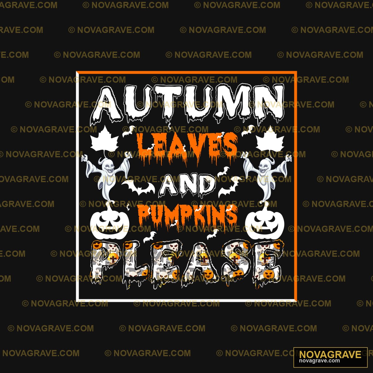 A Halloween Frame With A Ghost And Pumpkins Seasonal Holiday - Design DTF