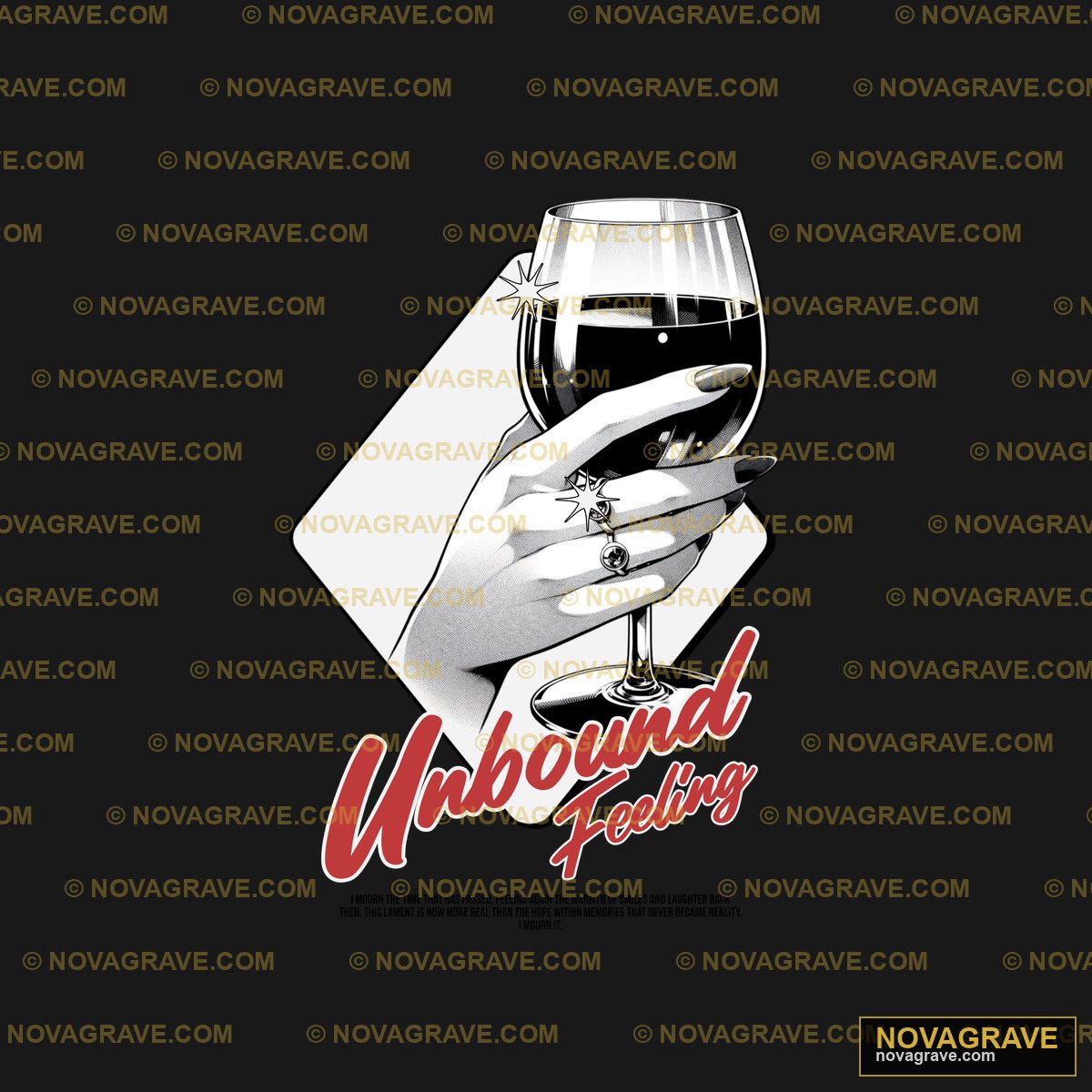 A Hand Holding A Glass Of Wine Humor Fun - DTF Ontwerp