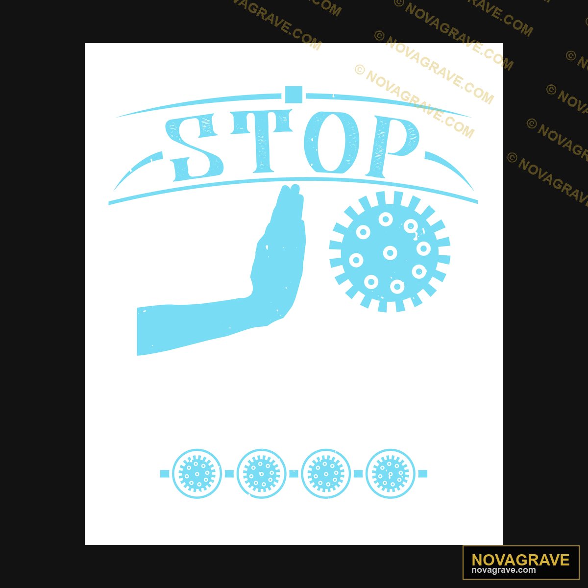 A Hand Is Pointing At A Stop Sign Other Designs - DTF Transfer Design