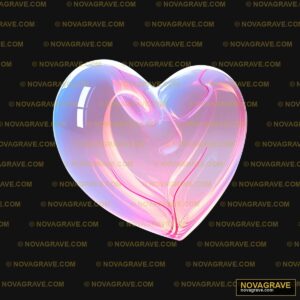 A Heart Shaped Glass Object Seasonal Holiday - DTF Ontwerp