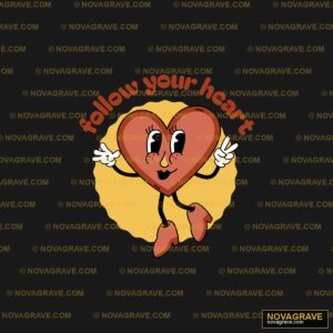 A Heart With A Smile And Arms Up Seasonal Holiday - DTF Transfer Design