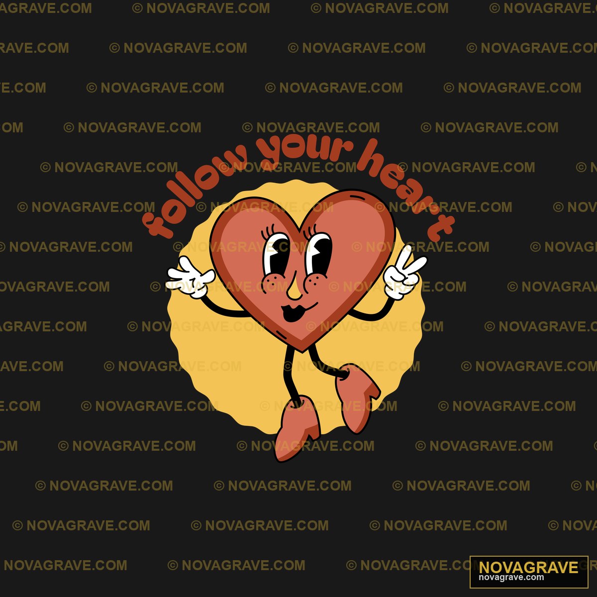 A Heart With A Smile And Arms Up Seasonal Holiday - DTF Ontwerp