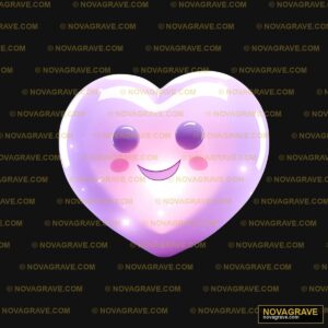 A Heart With A Smiley Face Seasonal Holiday - DTF Ontwerp