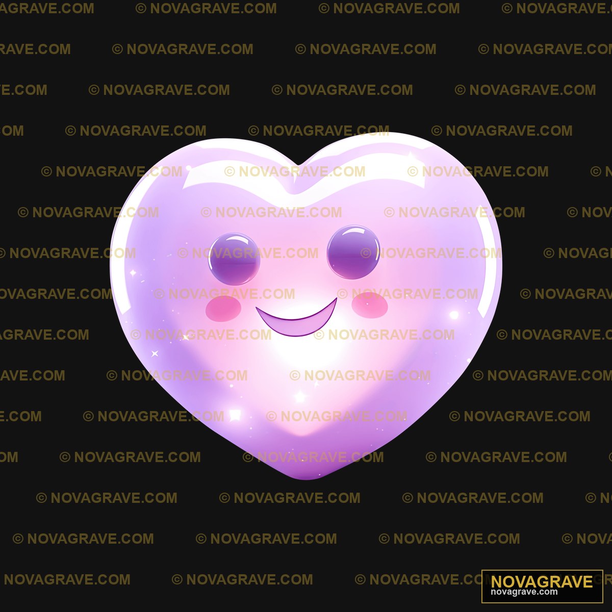 A Heart With A Smiley Face Seasonal Holiday - DTF Ontwerp