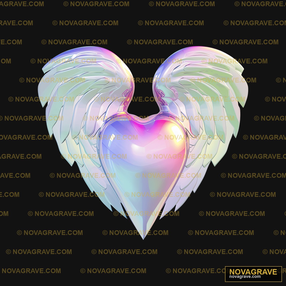 A Heart With Wings Seasonal Holiday DTF Design