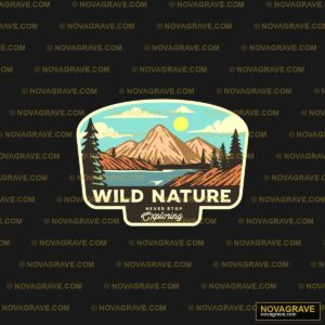 A Logo For A New Company Called Wild Nature Nature Botanical DTF Design