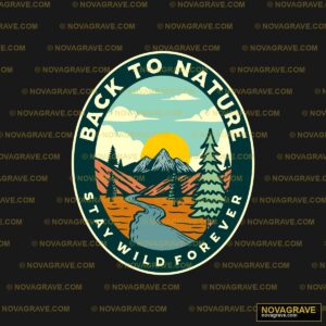 A Logo For A Small Company Called Back On The Nature Botanical DTF Design