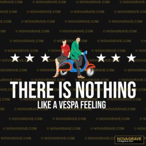 A Man And Woman Riding A Scoot On A Scoot Other Designs - DTF Ontwerp