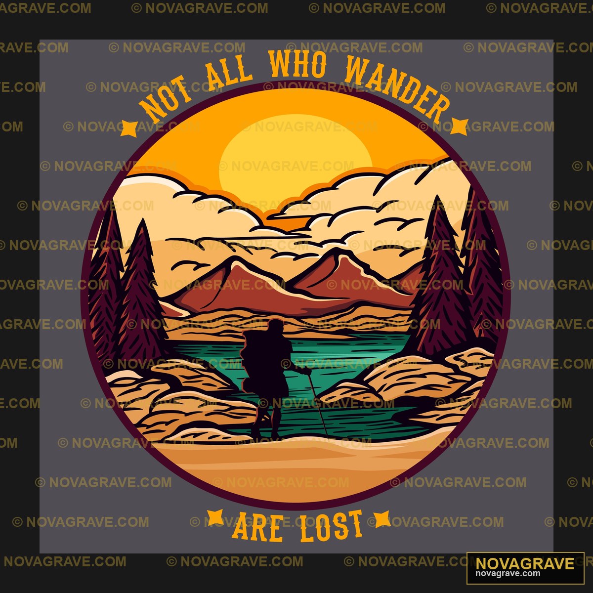 A Man Fishing In The Water With A Sunset Behi Animals Wildlife - Design DTF