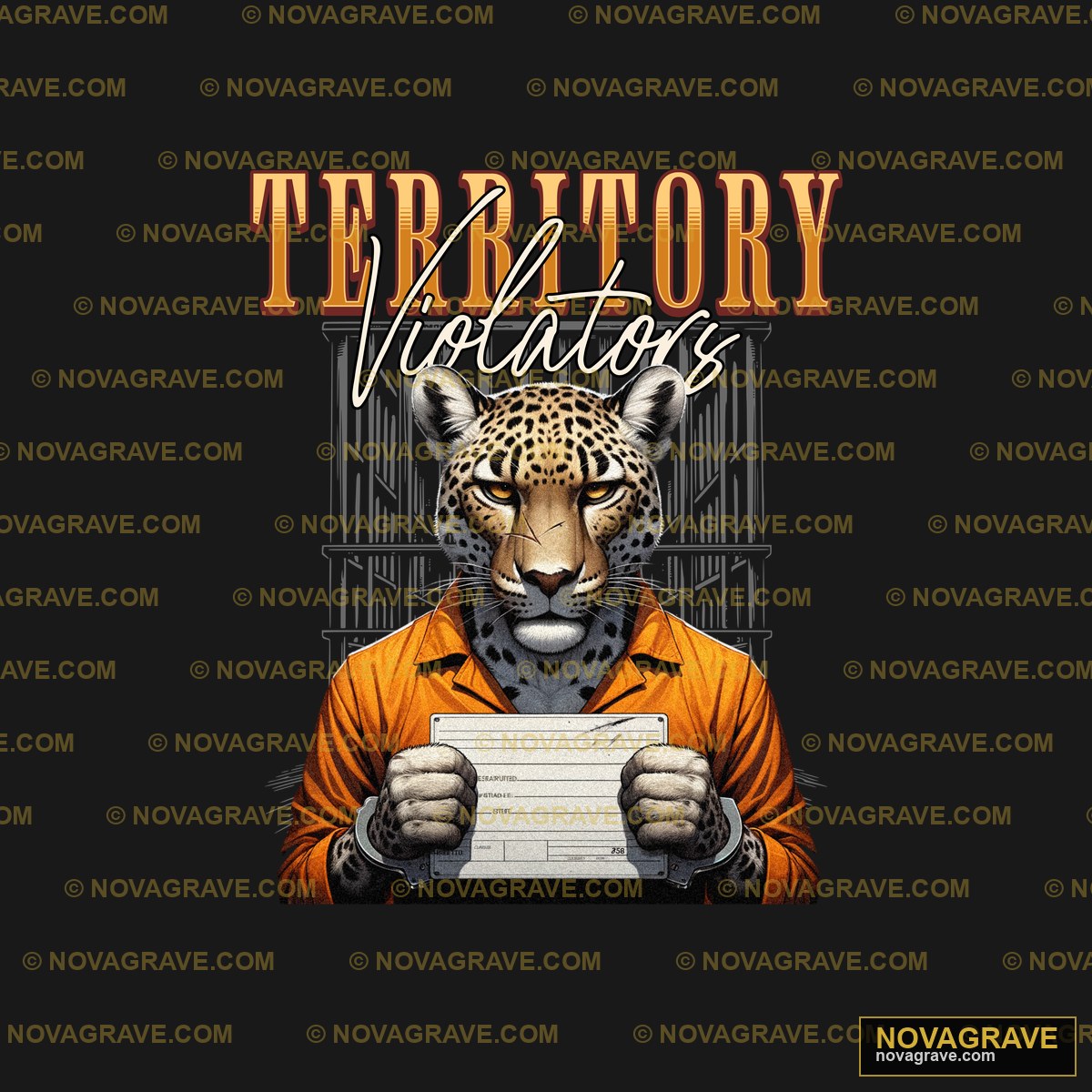 A Man Holding A Paper With A Leopard On It Animals Wildlife - DTF Ontwerp