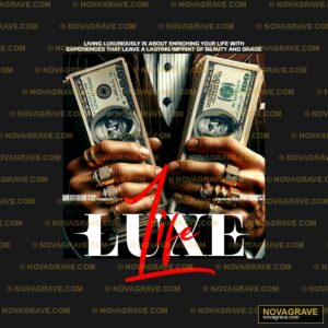 A Man Holding Two Stacks Of Money In His Hand Other Designs DTF Design
