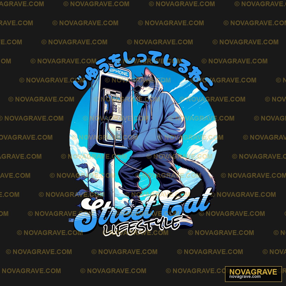 A Man In A Hoodie Is Standing Next To A Parki Streetwear Urban - DTF Transfer Design