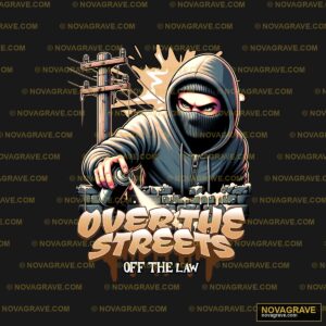 A Man In A Hoodie With A Hammer And A Hammer Streetwear Urban - DTF Transfer Design