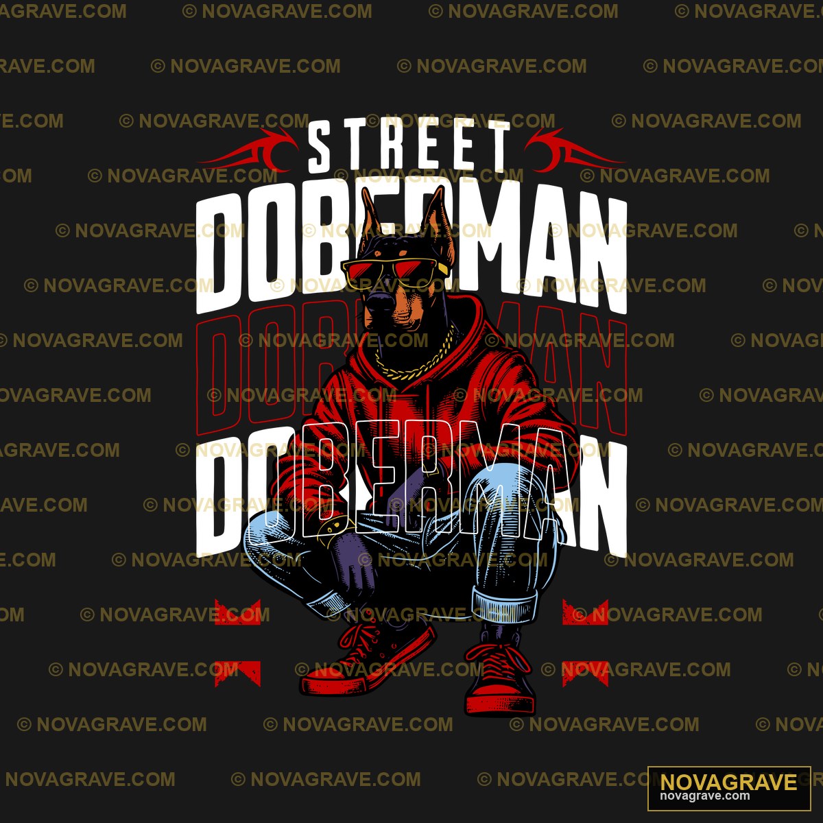 A Man In A Red Shirt With A Black And White L Other Designs - Design DTF
