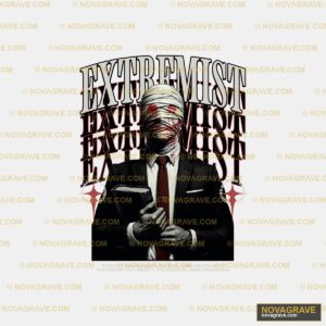 A Man In A Suit And Tie Holding A Gun Other Designs - DTF Transfer Design