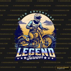 A Man Riding A Motorcycle On A Dirt Bike Other Designs - DTF Transfer Design