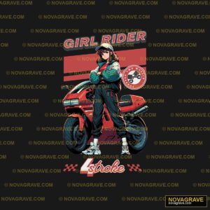 A Man Riding A Motorcycle With A Clock Family Kids - Design DTF