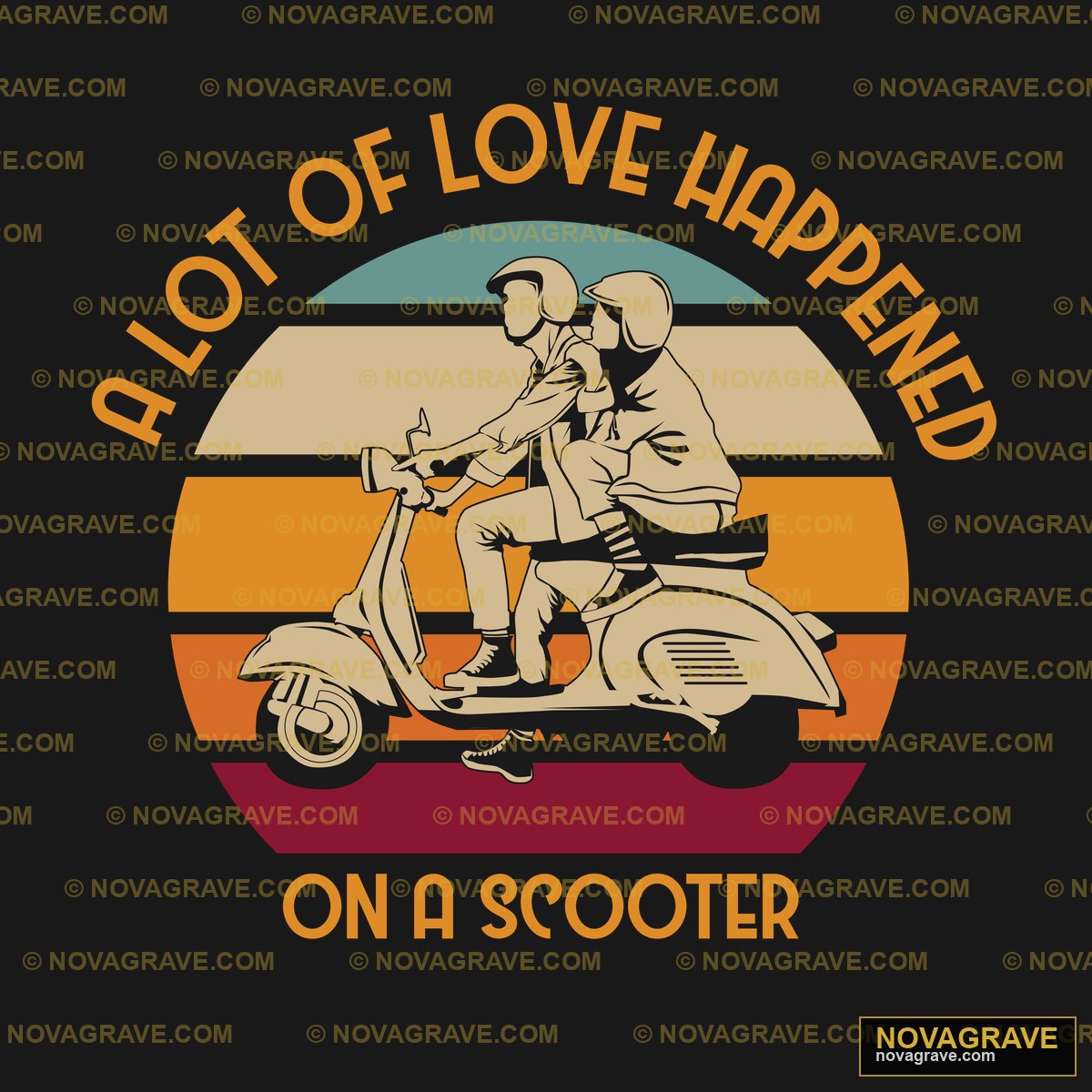 A Man Riding A Scooter On A Scooter Other Designs - DTF Transfer Design