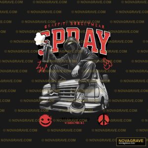 A Man Sitting On Top Of A Car With The Wordss Typography Slogans - Design DTF