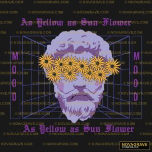 A Man With Flowers In His Head Nature Botanical DTF Design
