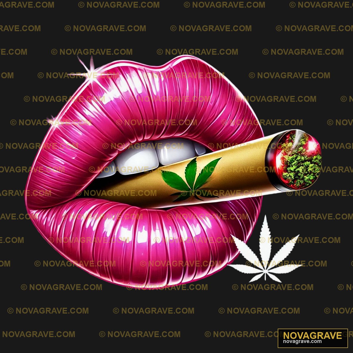 A Marijuana Cigarette With A Marijuana Leaf O Nature Botanical - Design DTF