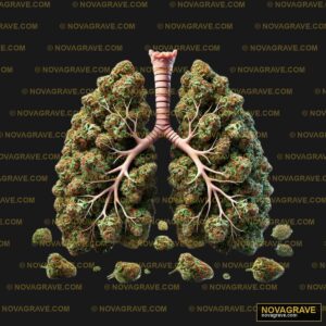 A Marijuana Lung With The Lungs And Lungs Other Designs - Design DTF