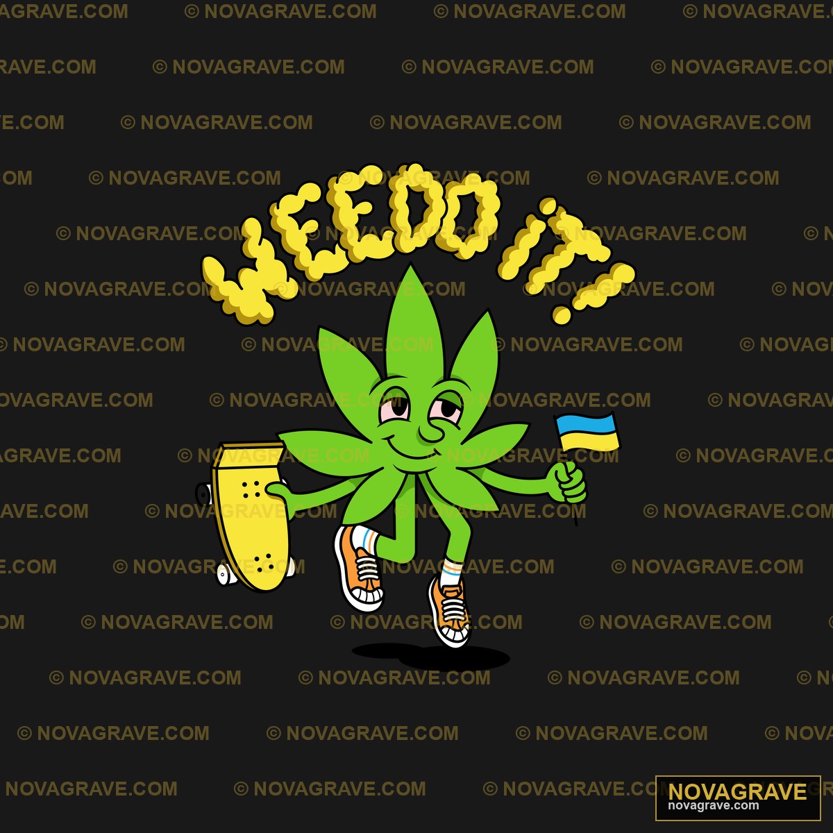 A Marijuana With A Cup And A Cigarette Other Designs - DTF Ontwerp