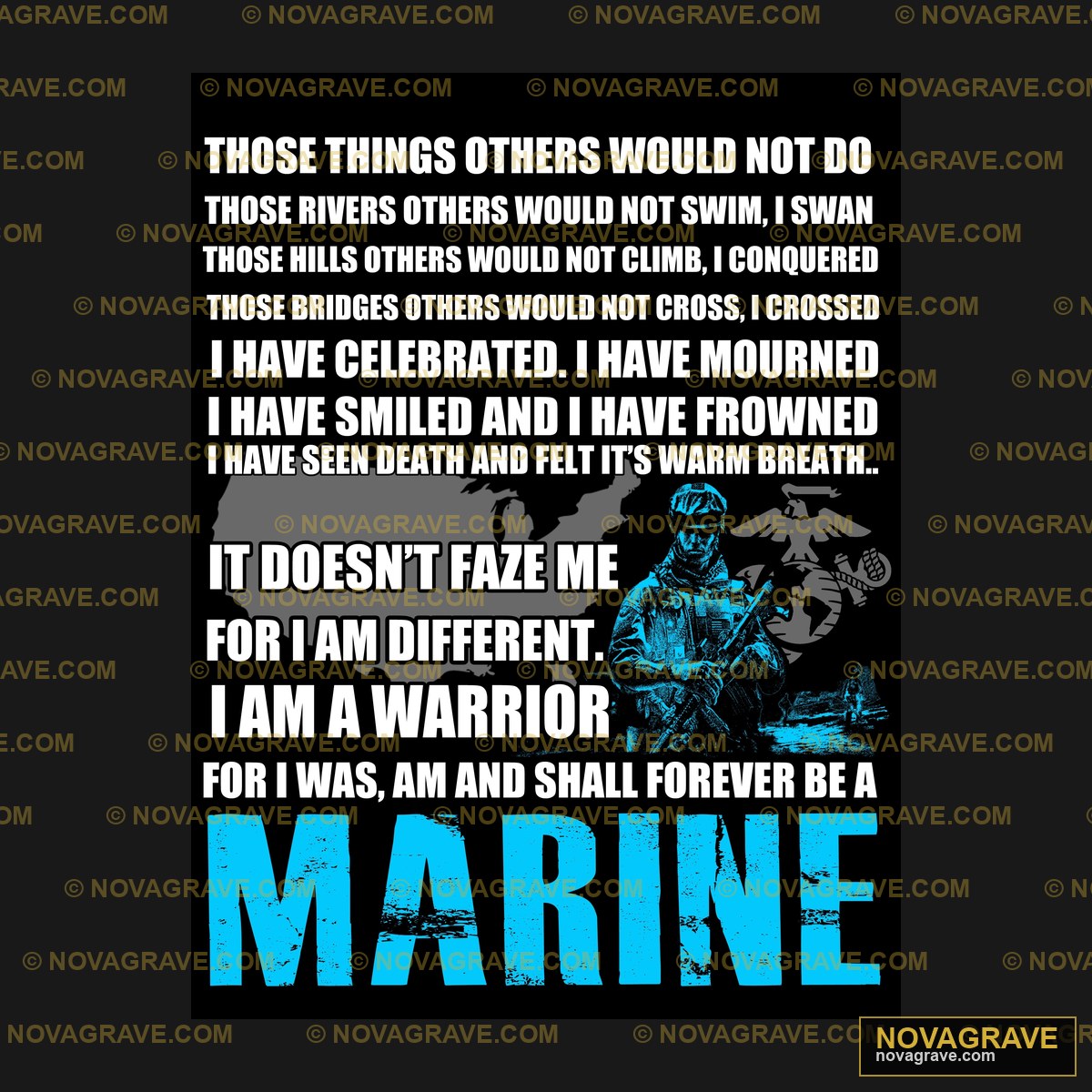 A Marine Saying With A Marine Saying Patriotic Military - DTF Transfer Design