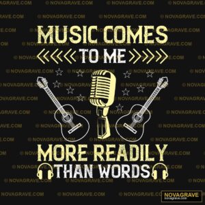 A Microphone With The Words Music Music Culture - Design DTF