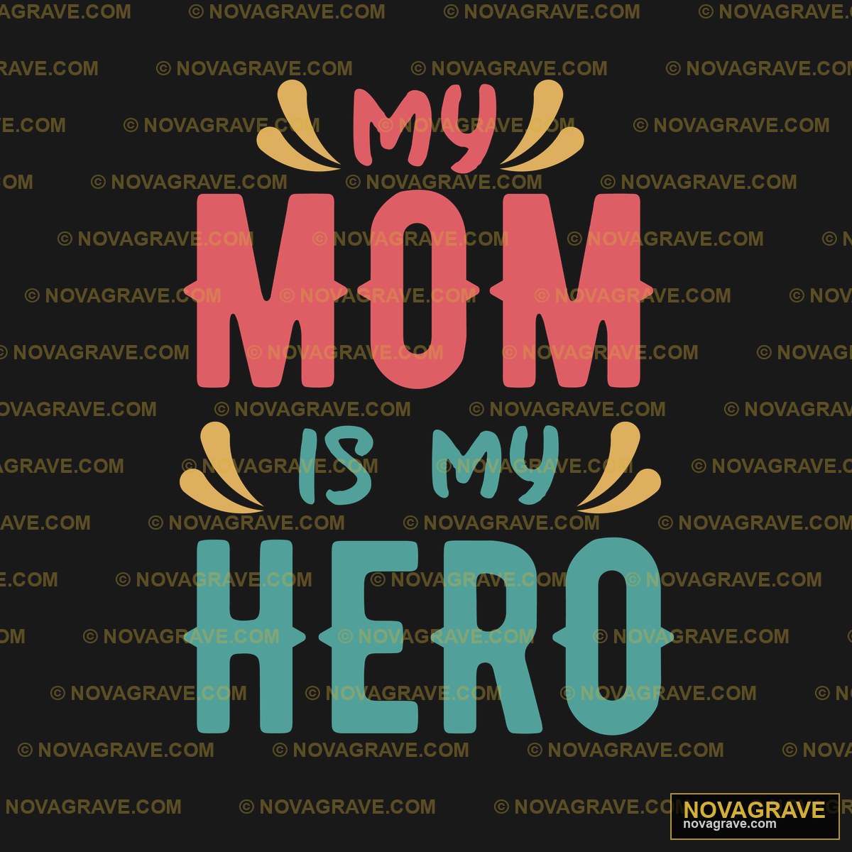A Mom Is My Hero Family Kids - Design DTF