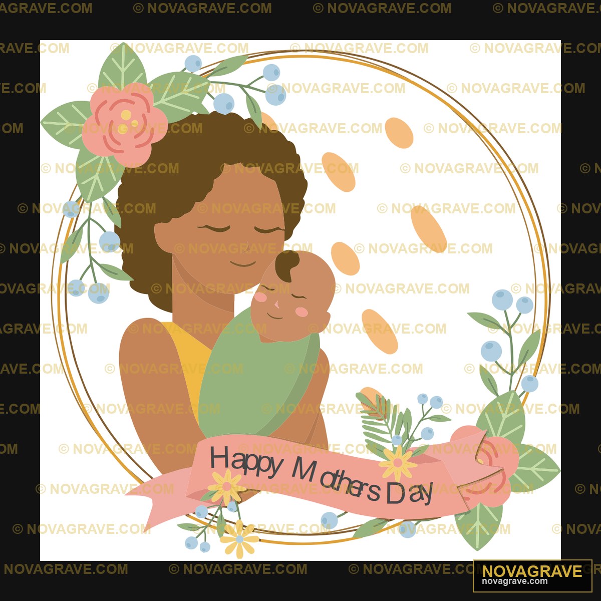 A Mother Holding Her Baby In Her Arms Family Kids - DTF Transfer Design