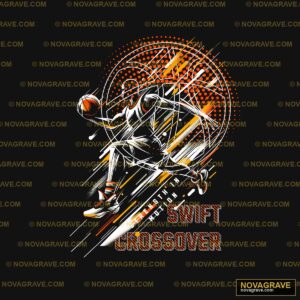 A Motorcycle Rider Is Riding On A Track Family Kids - DTF Transfer Design