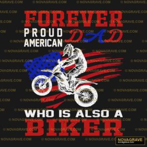 A Motorcycle Rider Riding A Motorcycle With T Patriotic Military - DTF Transfer Design
