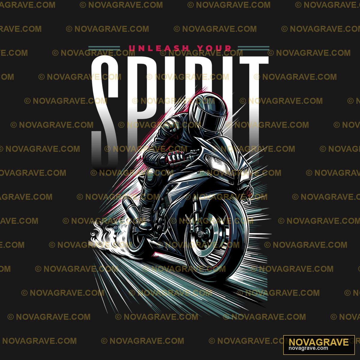 A Motorcycle Rider Riding On A Motorcycle Wit Family Kids - Design DTF