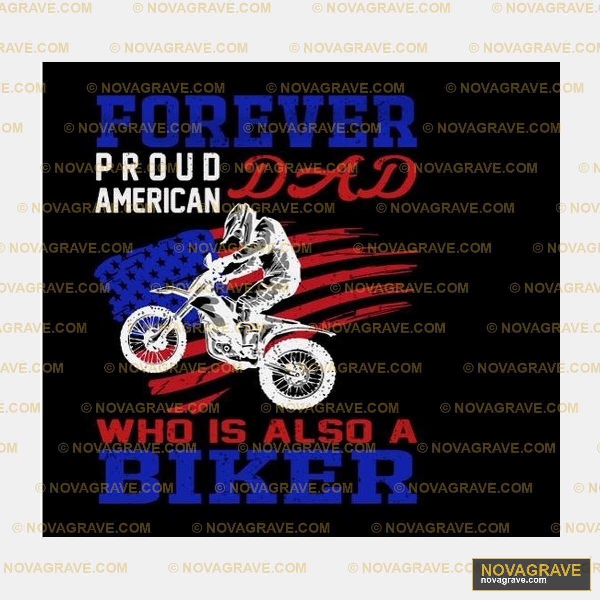 A Motorcycle Rider Riding On A Motorcycle Wit Patriotic Military - DTF Ontwerp