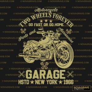 A Motorcycle With A Gold Design On It Streetwear Urban - DTF Ontwerp