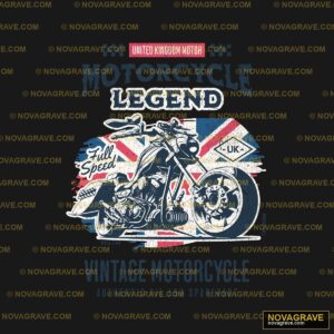 A Motorcycle With The British Flag On It Other Designs 2 - DTF Transfer Design